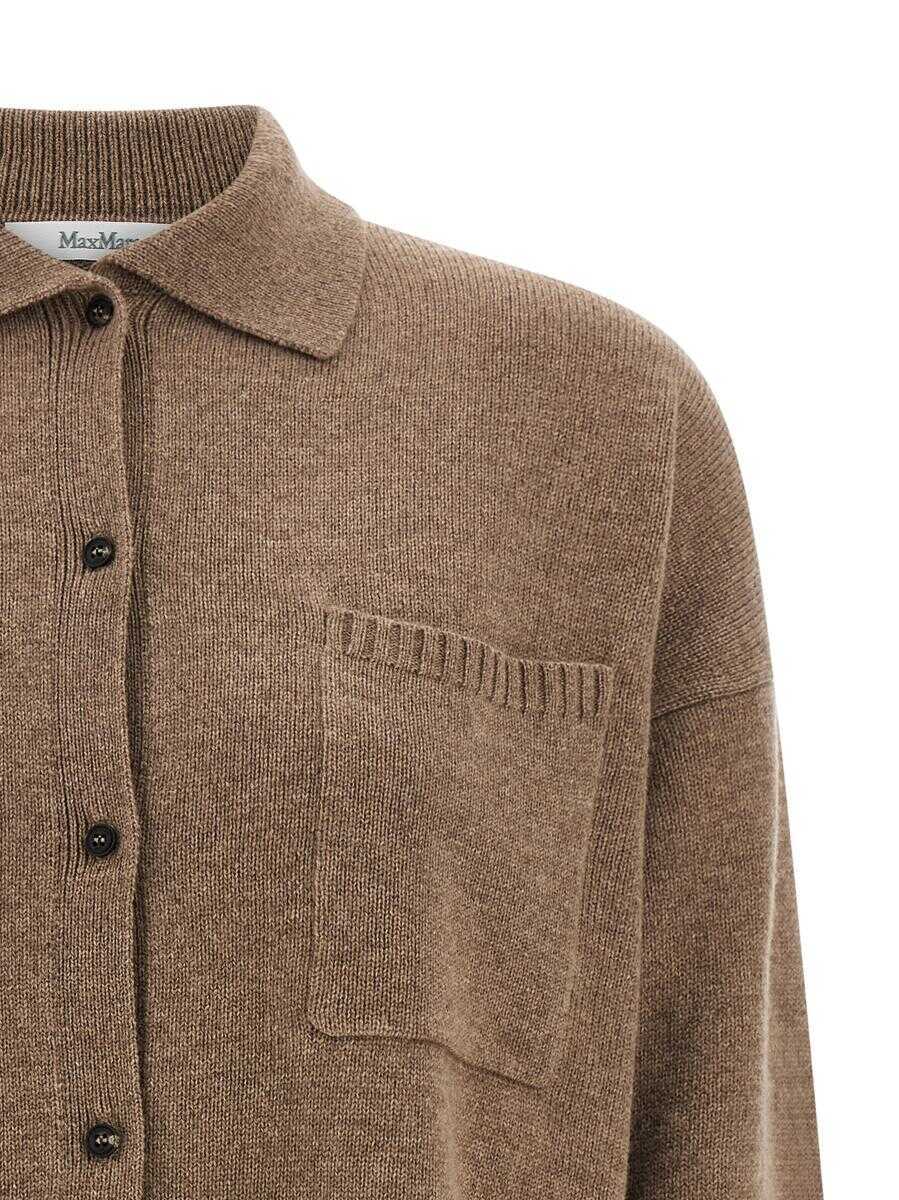 Cardigane Max Mara Max Mara Bull Cardigan BROWN Femei (BM 18933744) 3