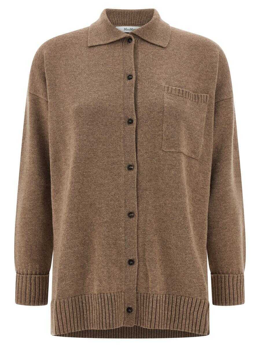 Cardigane Max Mara Max Mara Bull Cardigan BROWN Femei (BM 18933744) 1