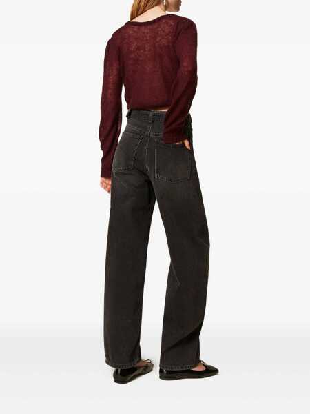 Blugi TWINSET Twinset Black Cotton Denim Jeans Black Femei (BM 18933951) 3