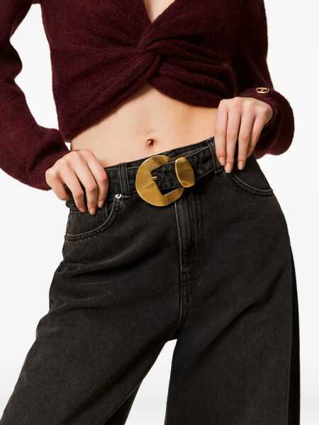 Blugi TWINSET Twinset Black Cotton Denim Jeans Black Femei (BM 18933951) 4