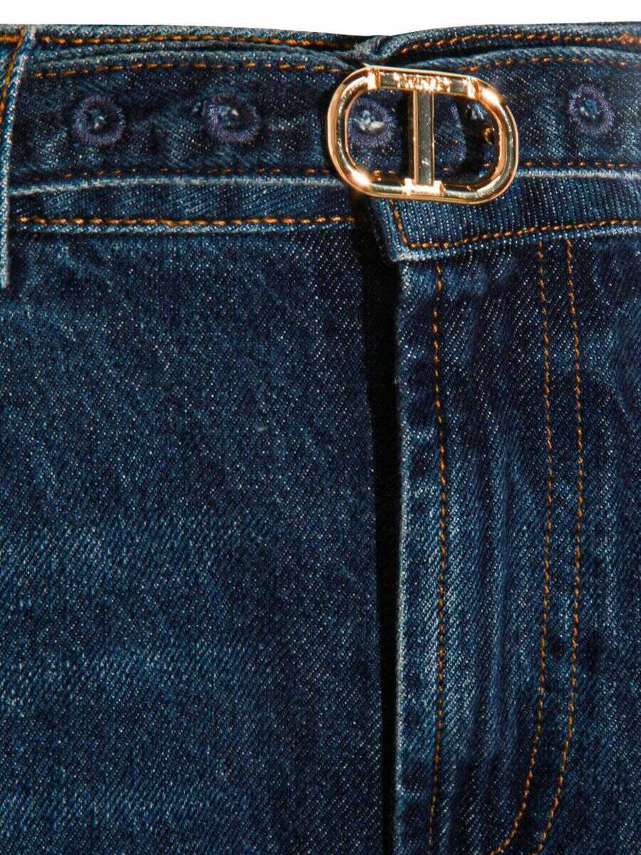 Pantaloni casual TWINSET Twinset Trousers Navy Femei (BM 18933978) 3