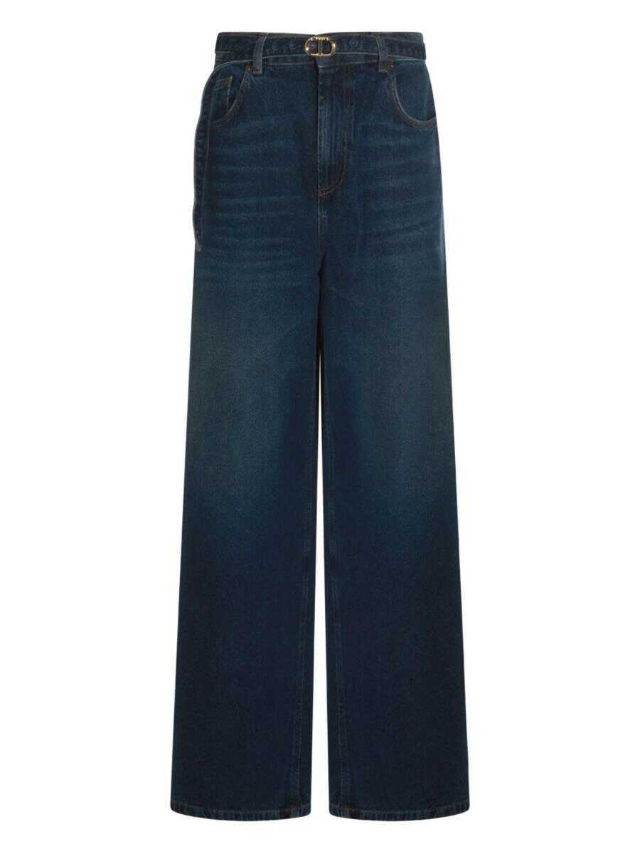 Pantaloni casual TWINSET Twinset Trousers Navy Femei (BM 18933978) 1