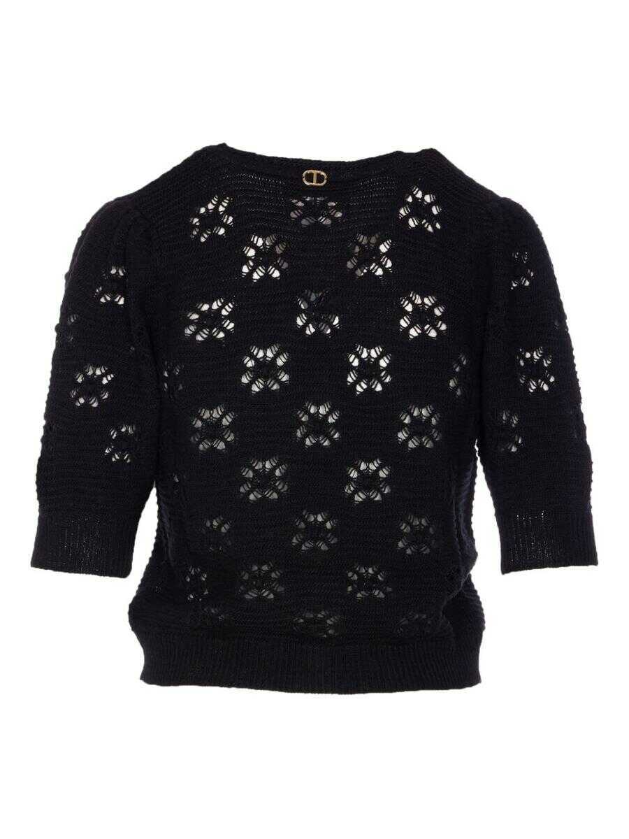 Pulovere TWINSET Twinset Sweaters Black Femei (BM 18934002) 4