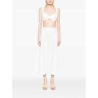 Topuri ZIMMERMANN Dama - Topuri ZIMMERMANN Zimmermann Crush Embroidered Linen Top WHITE Femei (BM 18934020) - B-mall.ro