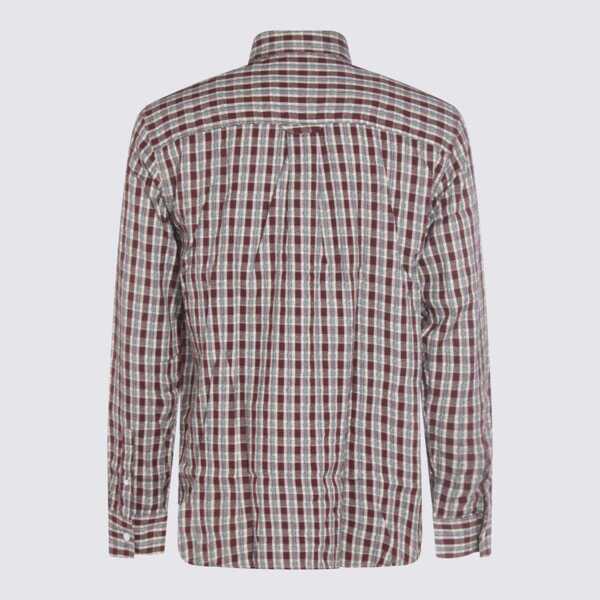 Camasi NN.07 Nn.07 Red Cotton Shirt WINE CHECK Barbati (BM 18934026) 2