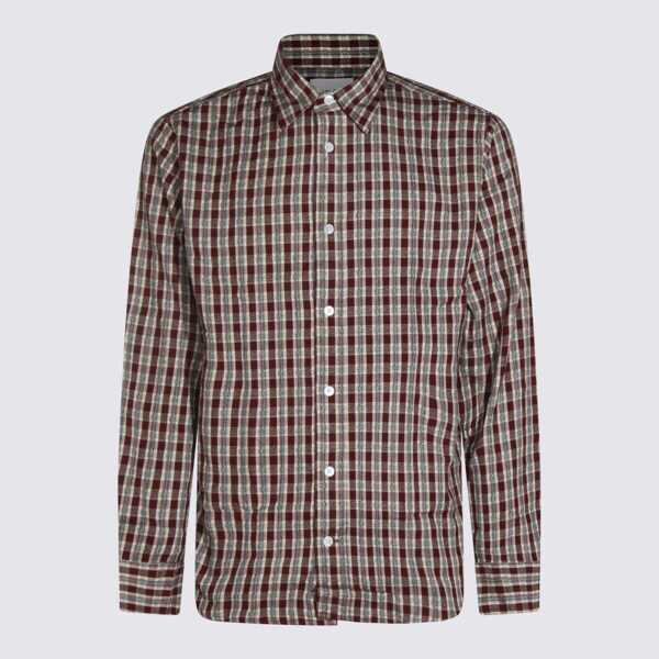 Camasi NN.07 Nn.07 Red Cotton Shirt WINE CHECK Barbati (BM 18934026) 1