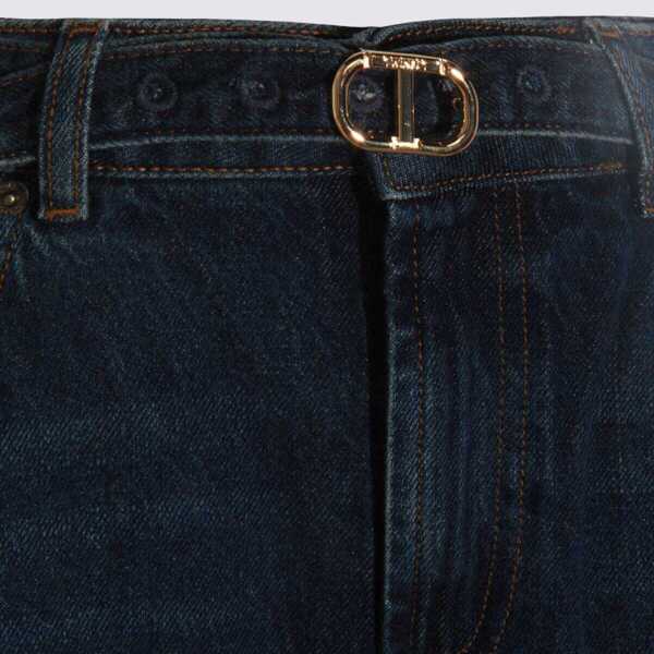 Blugi TWINSET Twinset Dark Blue Cotton Seasonal Jeans DENIM SCURO Femei (BM 18934029) 3