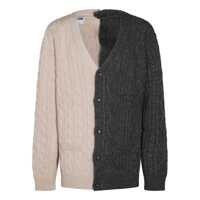 Pulovere Moschino Moschino Grey And Beige Knitwear