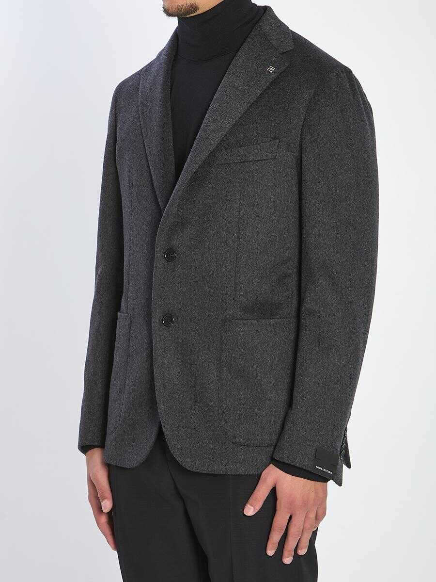 Geci Tagliatore Single-Breasted Cashmere Jacket GREY Barbati (BM 18934785) 2