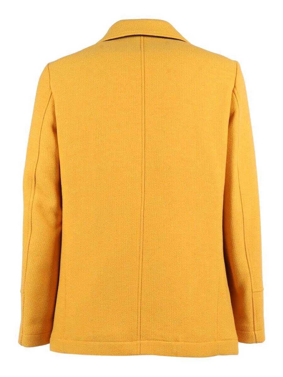 Paltoane CAMPLIN Camplin Double-Breasted Coat YELLOW Barbati (BM 18934902) 2