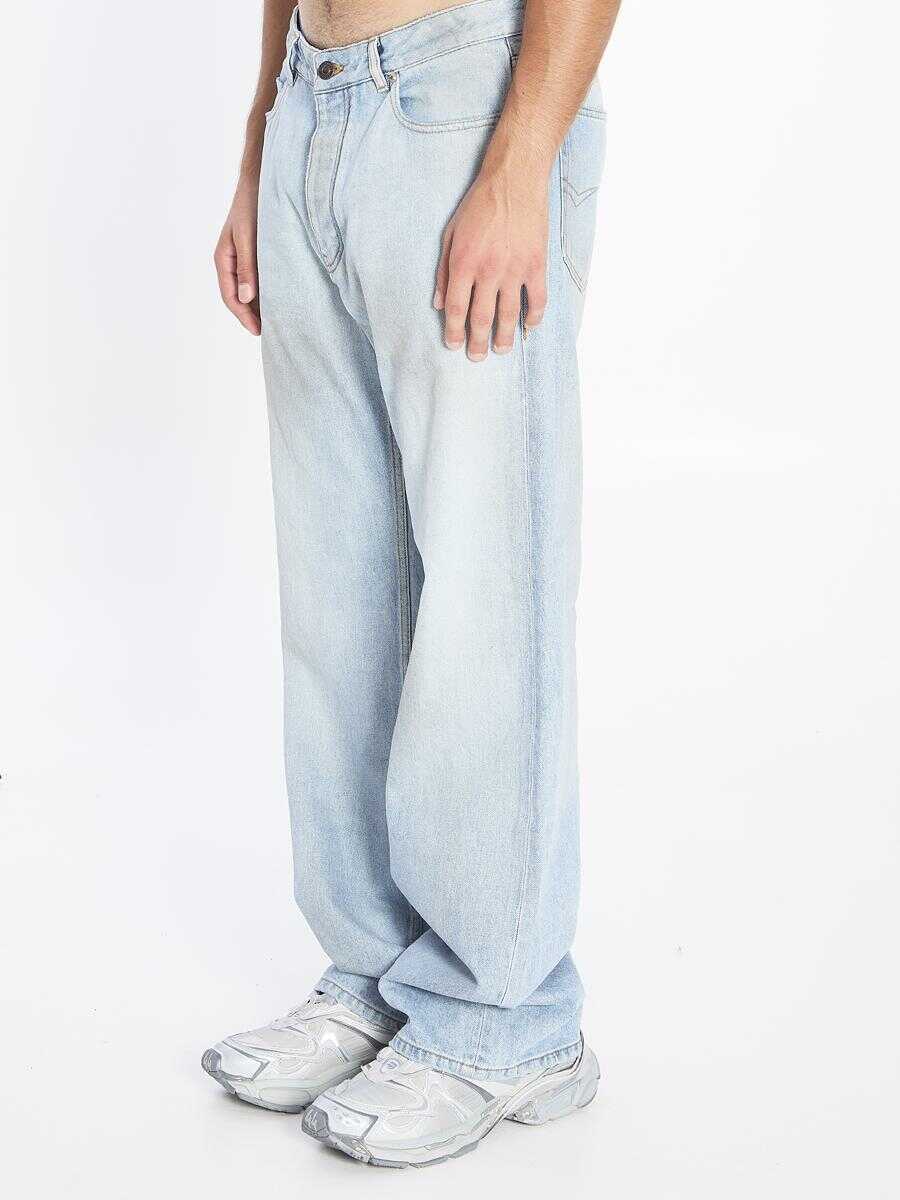 Blugi Balenciaga Distressed Relaxed Jeans BLUE Barbati (BM 18935013) 2