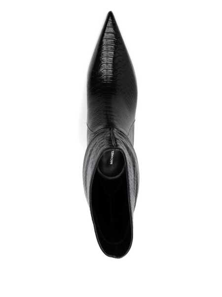 Bocanci Michael Kors Michael Kors Leather Ankle Boot Black Femei (BM 18935022) 4