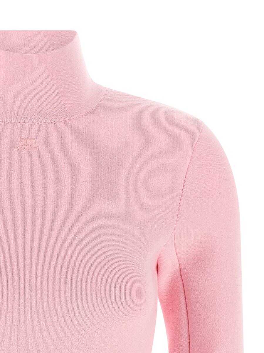 Pulovere COURRGES Courrges Interlock Viscose Sweater PINK Femei (BM 18935199) 3