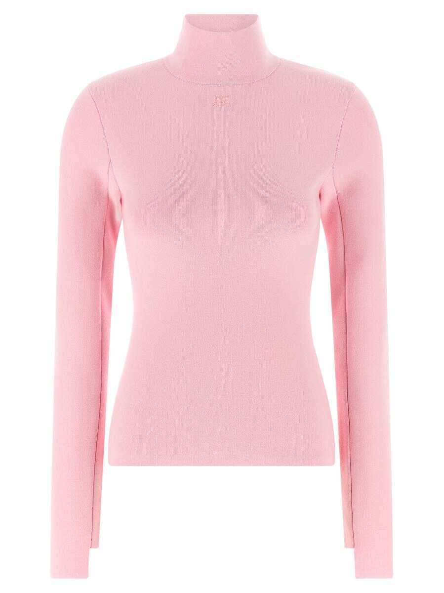 Pulovere COURRGES Courrges Interlock Viscose Sweater PINK Femei (BM 18935199) 1