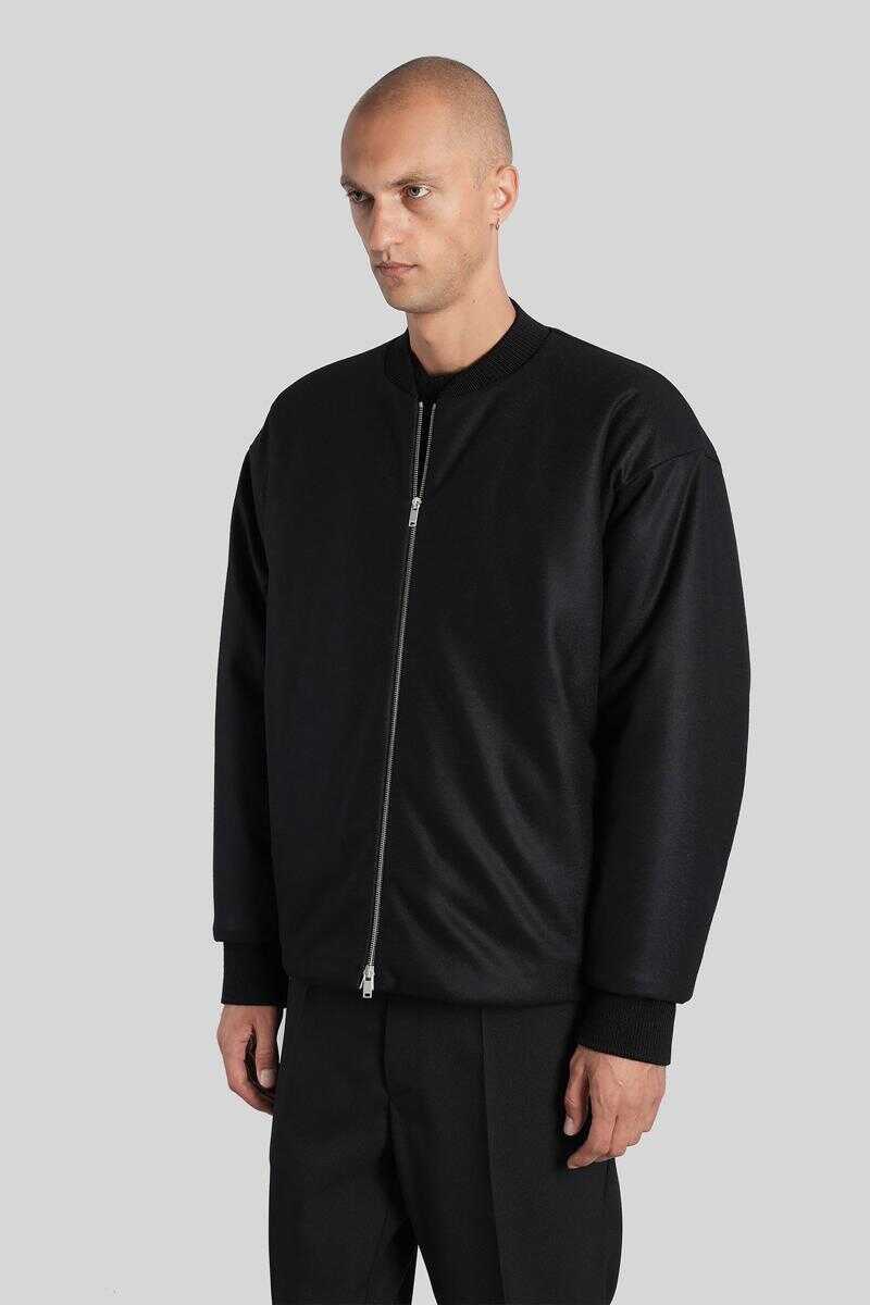 Bomber jacket Jil Sander Jil Sander Bomber Jacket Black Barbati (BM 18935250) 4