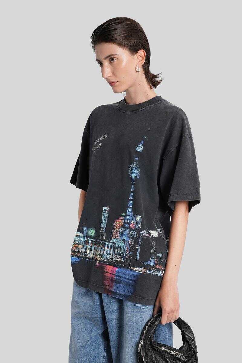 Tricouri Alexander Wang Alexander Wang T-Shirt Black Femei (BM 18935280) 4