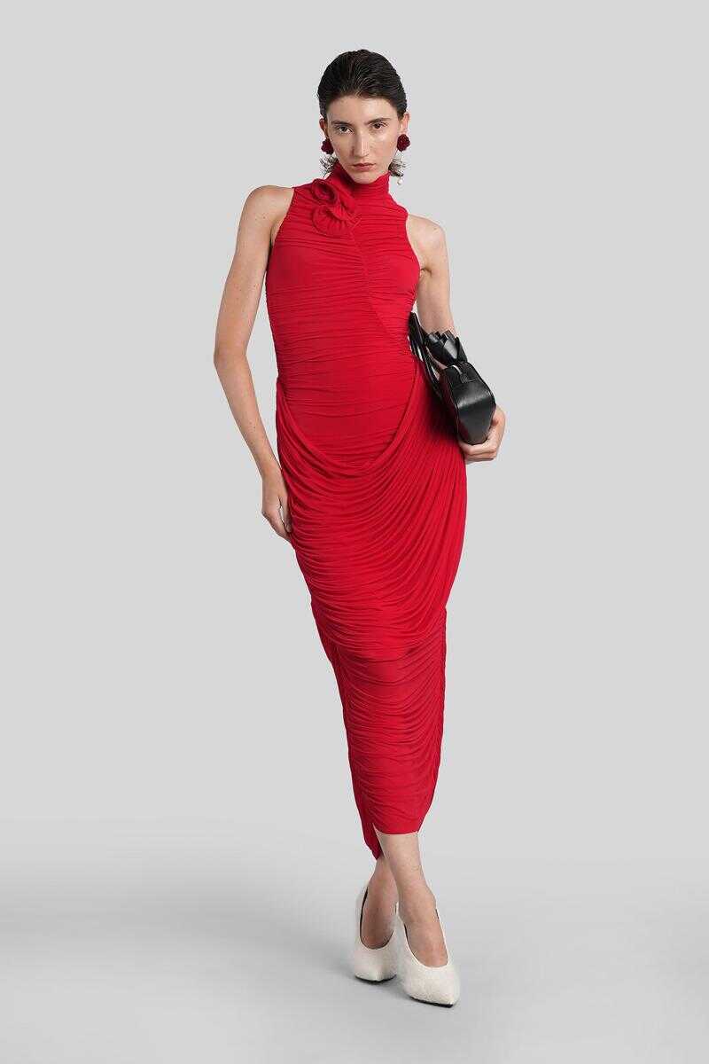 Rochii Magda Butrym Magda Butrym Dress 07 Long Dress RED Femei (BM 18935313) 2