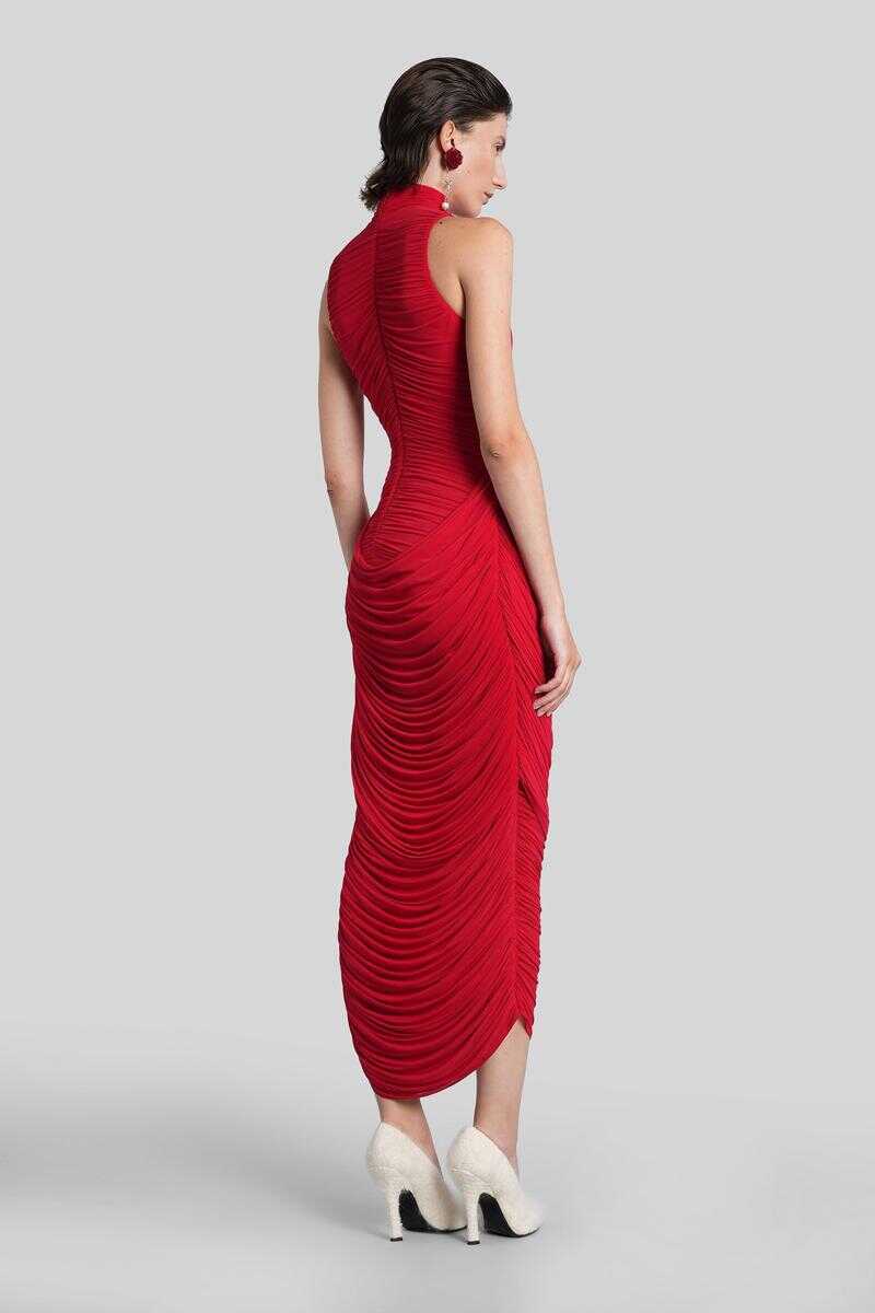 Rochii Magda Butrym Magda Butrym Dress 07 Long Dress RED Femei (BM 18935313) 3