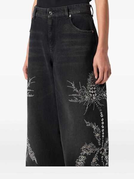 Pantaloni casual Blumarine Blumarine Trousers Black Femei (BM 18935562) 4