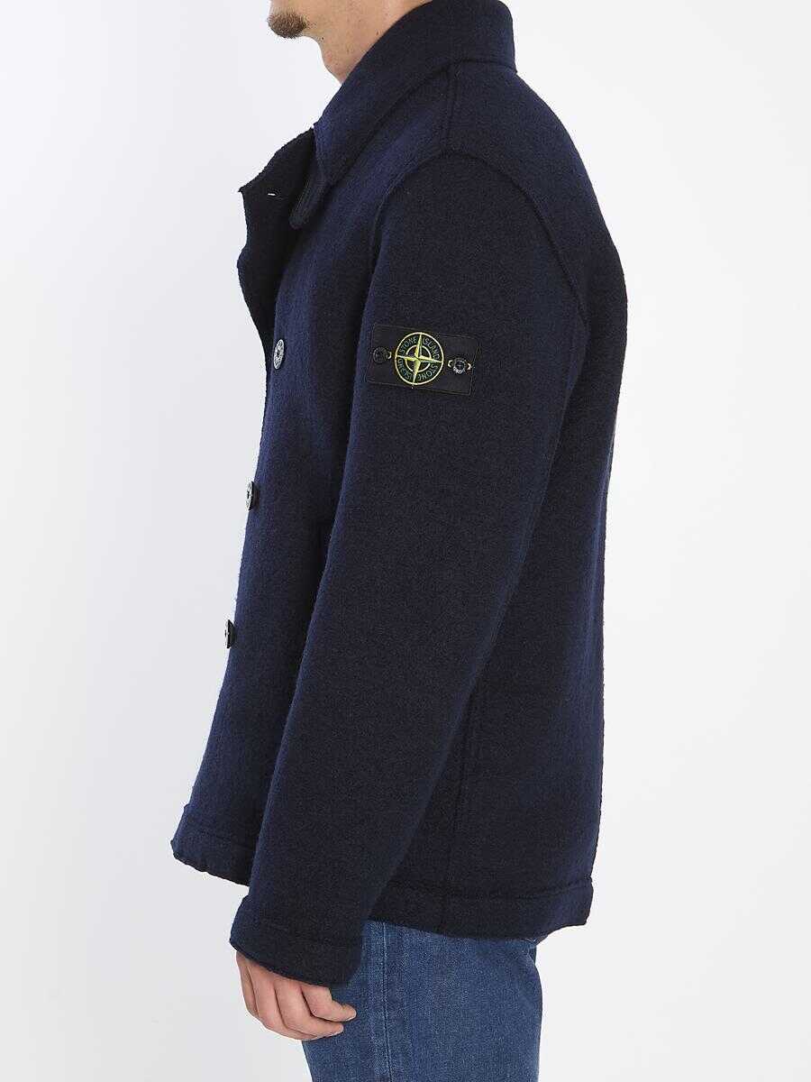 Geci Stone Island Wool Peacoat BLUE Barbati (BM 18935739) 3