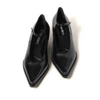 Pantofi Miu Miu Dama - Pantofi cu toc Miu Miu Miu Miu Leather Pumps Black Femei (BM 18935841) - B-mall.ro