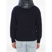 Pulovere Moncler pentru Barbati - Cardigane Moncler Shiny Padded Cardigan BLUE Barbati (BM 18936207) - B-mall.ro