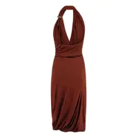 Rochii Dama pagina 77 - Rochii Bottega Veneta Bottega Veneta Draped Jersey Dress BROWN Femei (BM 18936306) - B-mall.ro