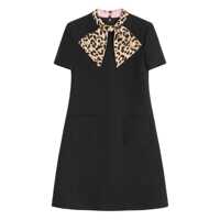 Rochii Valentino Garavani Black Wool Mini Dress Femei