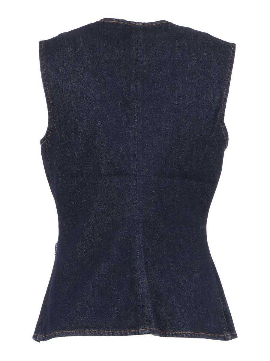 Geci 7 For All Mankind 7 For All Mankind Vest BLUE Femei (BM 18936579) 2