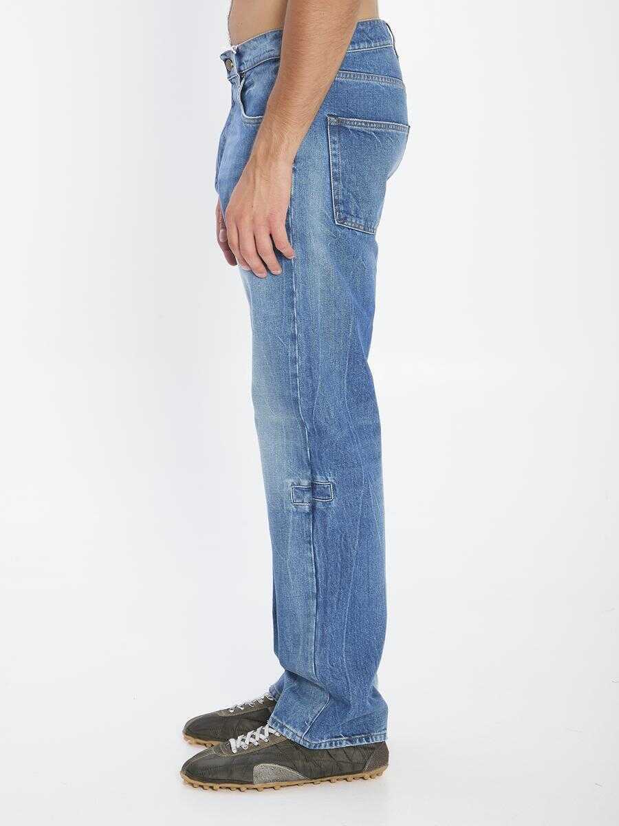 Blugi Maison Margiela Jeans With Patch BLUE Barbati (BM 18936711) 3