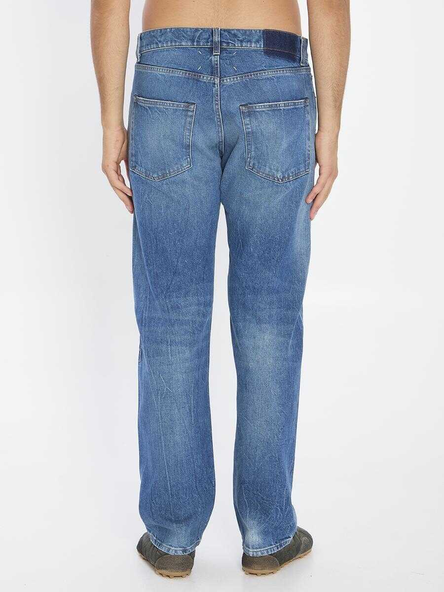 Blugi Maison Margiela Jeans With Patch BLUE Barbati (BM 18936711) 4