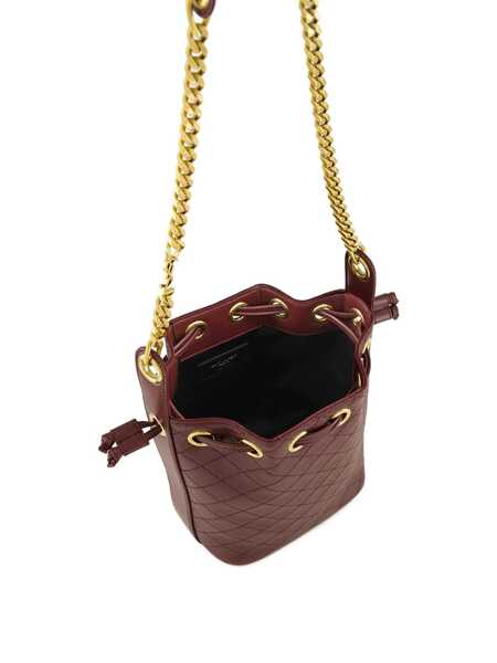 Genti de mana Saint Laurent Saint Laurent Cassandre Leather Bucket Bag RED-PURPLE OR GRAPE Femei (BM 18937176) 4