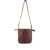 Saint Laurent Saint Laurent Cassandre Leather Bucket Bag RED-PURPLE OR GRAPE