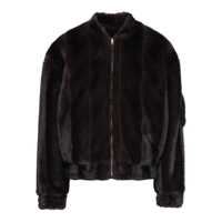 Bomber jacket MM6 Maison Margiela Faux Fur Zip-Front Bomber Jacket Barbati