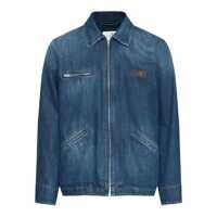 Geci MM6 Maison Margiela Zip-Up Denim Jacket Barbati