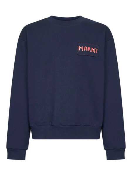 Pulovere Marni Marni Sweater With Embroidered Logo BLUE Barbati (BM 18937647) 1