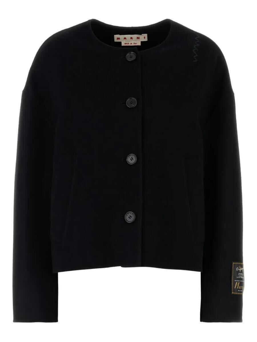 Cardigane Marni Marni Crewneck Cardigan Black Femei (BM 18937683) 1