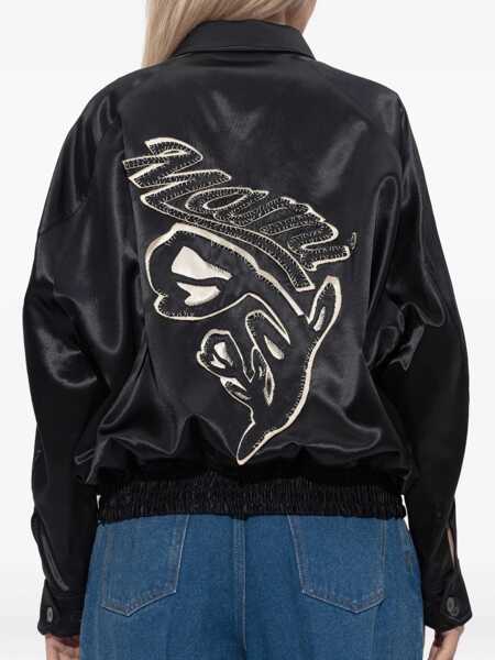 Bomber jacket Marni Marni Satin Bomber Jacket Black Femei (BM 18937689) 4