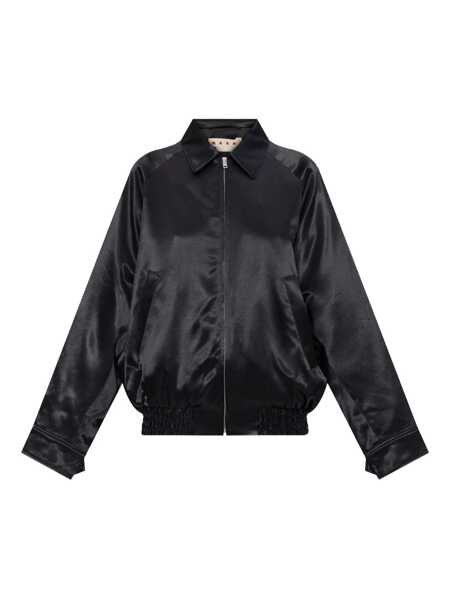 Bomber jacket Marni Marni Satin Bomber Jacket Black Femei (BM 18937689) 1