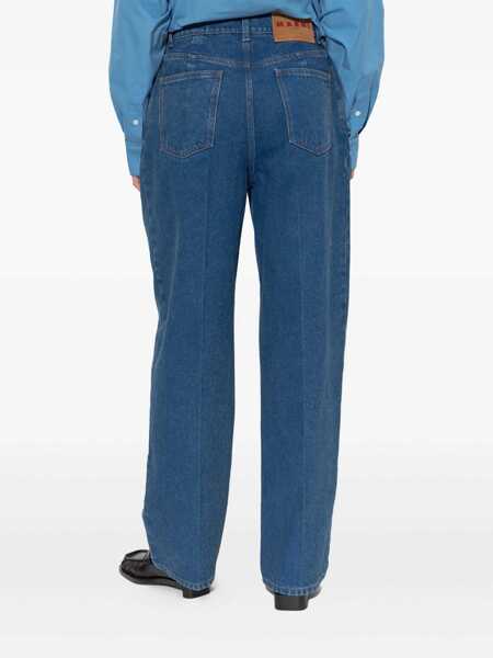 Pantaloni casual Marni Marni Jeans With Logo Appliqu BLUE Femei (BM 18937692) 4