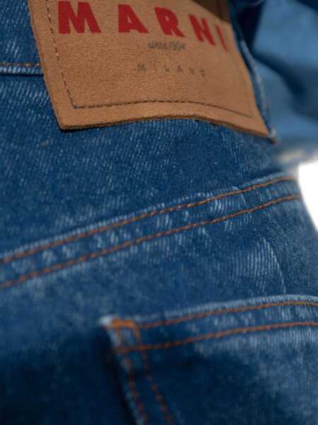 Pantaloni casual Marni Marni Jeans With Logo Appliqu BLUE Femei (BM 18937692) 5