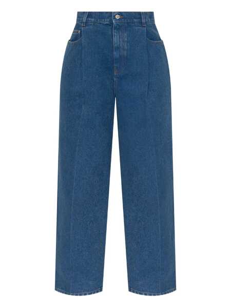 Pantaloni casual Marni Marni Jeans With Logo Appliqu BLUE Femei (BM 18937692) 1