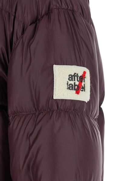 Geci de iarna After Label Bordeaux Down Jacket With Logo Patch On The Sleeve In Tech Fabric Woman Red Femei (BM 18937860) 3