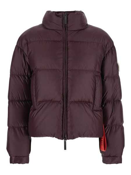 Geci de iarna After Label Bordeaux Down Jacket With Logo Patch On The Sleeve In Tech Fabric Woman Red Femei (BM 18937860) 1