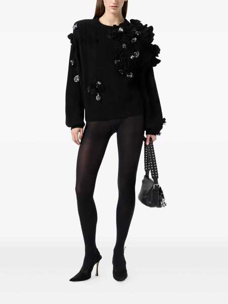 Pulovere Blumarine Blumarine Black Wool Knitwear Black Femei (BM 18938157) 2