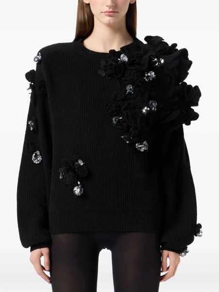 Pulovere Blumarine Blumarine Black Wool Knitwear Black Femei (BM 18938157) 3