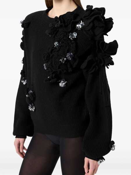 Pulovere Blumarine Blumarine Black Wool Knitwear Black Femei (BM 18938157) 4