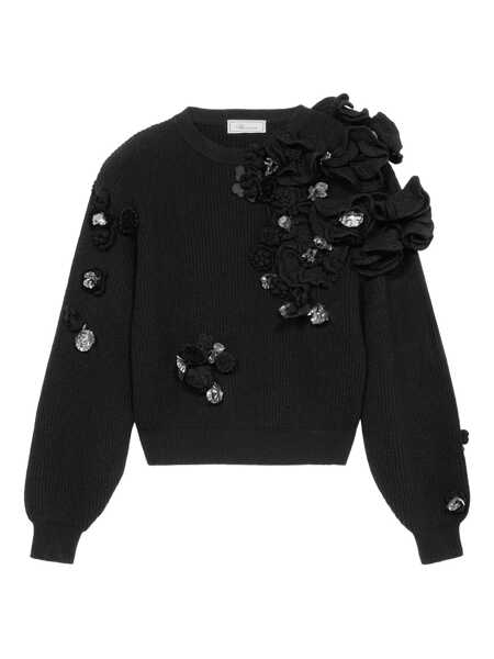 Pulovere Blumarine Blumarine Black Wool Knitwear Black Femei (BM 18938157) 1
