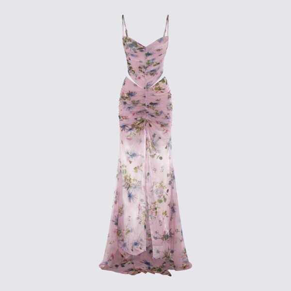 Rochii Blumarine Blumarine Pink And Blue Dress DAHLIA/BRILLIANT BLU Femei (BM 18938172) 1