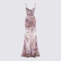 Rochii Blumarine Pink And Blue Dress Femei